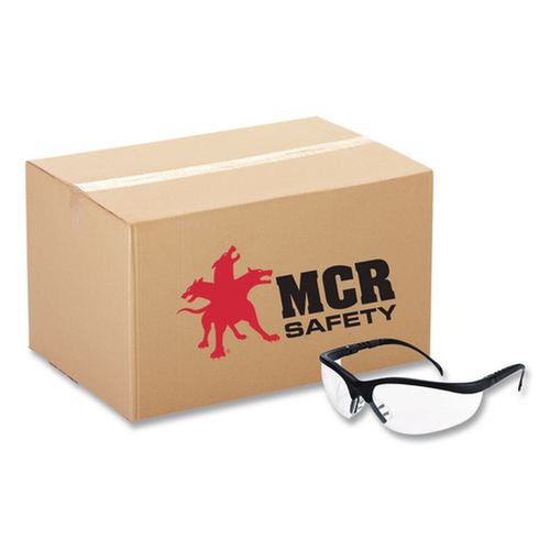 Bulk Savings Pricing 2 | MCR Safety KD110 Klondike Safety Glasses - Matte Black Frame/Clear Lens (12/Box) image number 0