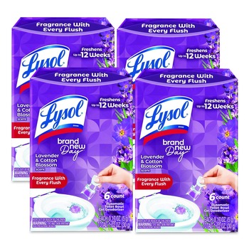 LYSOL Brand Click Gel Automatic Toilet Bowl Cleaner - Lavender Fields (24/Carton)
