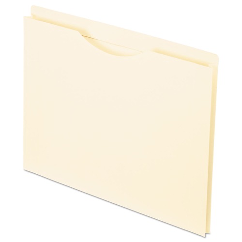 File Jackets & Sleeves | Pendaflex 22100EE 1 in. Expansion 2-Ply Reinforced File Jackets - Letter Size, Manila (50/Box) image number 0