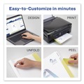 Office Jansan | Avery 11516 Print-On 11 in. x 8.5 in. 5-Tab Customizable Unpunched Dividers - White (5/Pack) image number 3