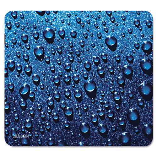 Office Jansan | Allsop 30182 Naturesmart 8.5 in. x 8 in. Raindrops Design Mouse Pad image number 0
