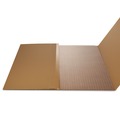 Office Jansan | Deflecto CM14243 Supermat 45 in. x 53 in. Frequent Use Beveled Chair Mat For Medium Pile Carpet - Clear image number 3