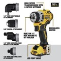 Batteries | Factory Reconditioned Dewalt DCD703F1R 12V MAX XTREME Brushless Lithium-Ion Cordless 5-In-1 Drill Driver Kit (2 Ah) image number 8