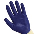 Disposable Gloves | KleenGuard 98232 G60 Nitrile-Coated Cut-Resistant Gloves - Large (Size 9)/Blue/Yellow (12/Pack) image number 3