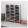 Labor Day Sale! Save $30 off $199! | Fellowes Mfg Co. 25061 36 Sections 29 in. x 11-7/8 in. x 34-11/16 in. Literature Organizer - Letter, Dove Gray image number 2