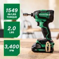Impact Drivers | Metabo HPT WH18DEXM 18V MultiVolt Lithium-Ion Brushless Cordless Impact Driver Kit (2 Ah) image number 1