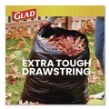 Cleaning & Janitorial Supplies | Glad 78966 30 in. x 33 in. 1.05 mil 30 Gallon Three-Ply Drawstring Trash Bags - Black/Large (28/Box) image number 5