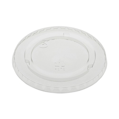 Cups and Lids | Pactiv Corp. YLP20CNH EarthChoice 9 - 20 oz. No Straw Slot Cold Cup Lids - Clear (1020/Carton) image number 0