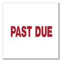 Office Jansan | Universal UNV10063 PAST DUE Pre-Inked One-Color Message Stamp - Red image number 4