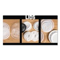 Food Trays, Containers, and Lids | WinCup 222078 Slotted Plastic Lids for 8 oz to 10 oz Hot Cups and Bowls - White (1000/Carton) image number 2