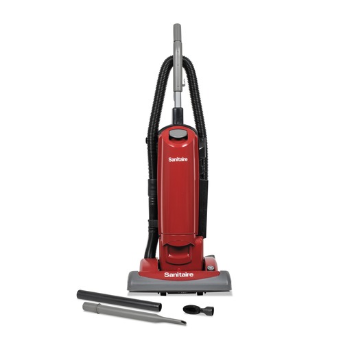 Cleaning & Janitorial Supplies | Sanitaire SC5815E SC5815D 15 in. Cleaning Path FORCE QuietClean Upright Vacuum - Red image number 0