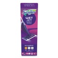 Mops | Swiffer 80354301 WetJet 11.3 in. x 5.4 in. Head Mop Starter Kit with 10 Pads and 1 Cleaner - Silver Handle (1/Carton) image number 1