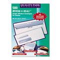 Office Jansan | Quality Park QUA67539 3.63 in. x 8.63 in. #8 5/8 Commercial Flap Self-Adhesive Closure Reveal-N-Seal Envelope - White (500/Box) image number 3