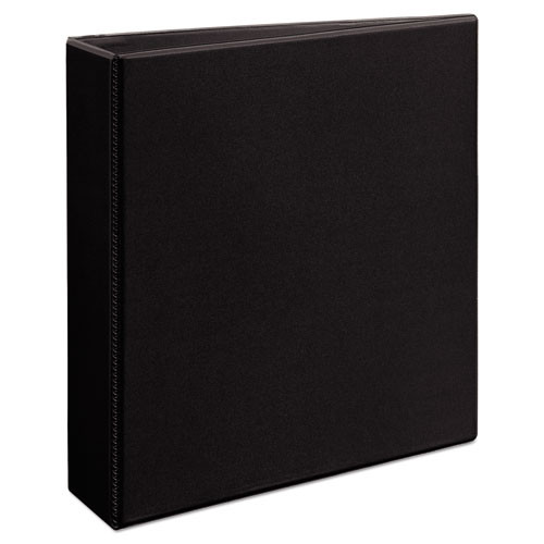 Office Jansan | Avery 09500 11 in. x 8.5 in. 3 Rings 2 in. Capacity Durable View Binder with DuraHinge and EZD Rings - Black image number 0