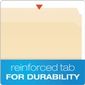  | Pendaflex FM213 1/3-Cut Tabs 2 Fastener Letter Size Fastener Folders - Manila Exterior (50/Box) image number 4