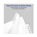 Office Jansan | Avery 12392 11 x 8.5 Preprinted Legal Exhibit S Bottom Tab Dividers - White (25/Pack) image number 3