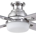 Ceiling Fans | Prominence Home 51678-45 52 in. Kyrra Contemporary Indoor Semi Flush Mount LED Ceiling Fan with Light - Brushed Nickel image number 2