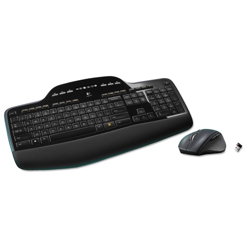 Office Jansan | Logitech 920-002416 Mk710 Keyboard Mouse USB Wireless Desktop Set - Black image number 0