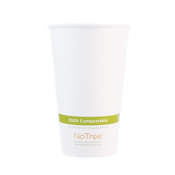 World Centric 20 oz. NoTree Paper Hot Cups - Natural (1000/Carton)