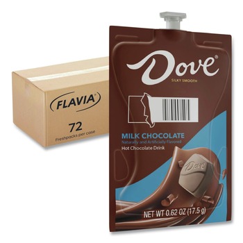 FLAVIA 48000 Dove Hot Chocolate Freshpack - Milk Chocolate (72/Carton)