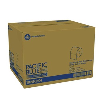 Georgia Pacific Professional Pacific Blue Select 2-Ply Bathroom Tissue - White (550 Sheets/Roll, 80 Rolls/Carton)