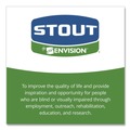 Cleaning & Janitorial Supplies | Stout by Envision T2424B10 24 in. x 24 in. 1 mil. 10 Gallon Total Recycled Content Plastic Trash Bags - Brown/ Black (250/Carton) image number 7