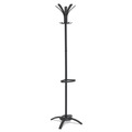 Office Jansan | Alba PMCLEON 19.75w x 19.75d x 68.9h CLEO 10-Knob Coat Stand Alone Rack - Black image number 0