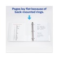 Office Jansan | Avery 17145 3 Slant Rings 4 in. Capacity 11 in. x 8.5 in. TouchGuard Protection Heavy-Duty View Binders - White image number 5