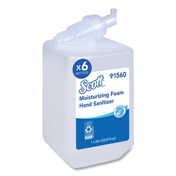 Scott 91560 1000ml Pro Moisturizing Foam Hand Sanitizer Refill - Fruity Cucumber Scent (6/Carton)