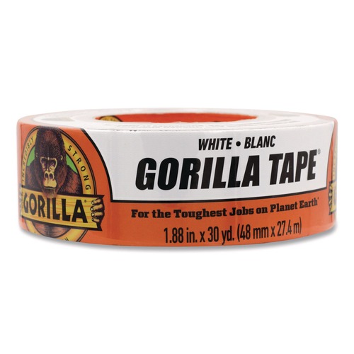 Office & Office Supplies | Gorilla Glue 6025001 3 in. Core 1.88 in. x 30 yds. Gorilla Tape - White (1-Roll) image number 0