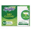 Cleaning Cloths | Swiffer 81216 10.4 in. x 8 in. Dry Refill Cloths - White (156/Carton) image number 0