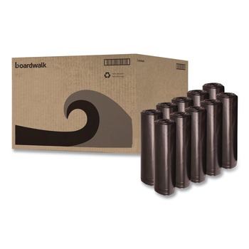 Boardwalk 38 in. x 58 in. 60 gal. 1.6 mil Recycled Low-Density Polyethylene Can Liners - Black (100/Carton)