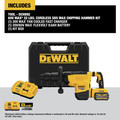 Rotary Hammers | Dewalt DCH892X1 60V MAX Brushless Lithium-Ion 22 lbs. Cordless SDS MAX Chipping Hammer Kit (9 Ah) image number 1