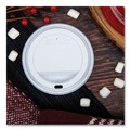 Office Filing Cabinets & Shelves | SOLO TLP316-0007 Traveler Cappuccino Style Dome Lid for 10 oz. to 24 oz. Cups - White (100/Pack, 10 Packs/Carton) image number 8