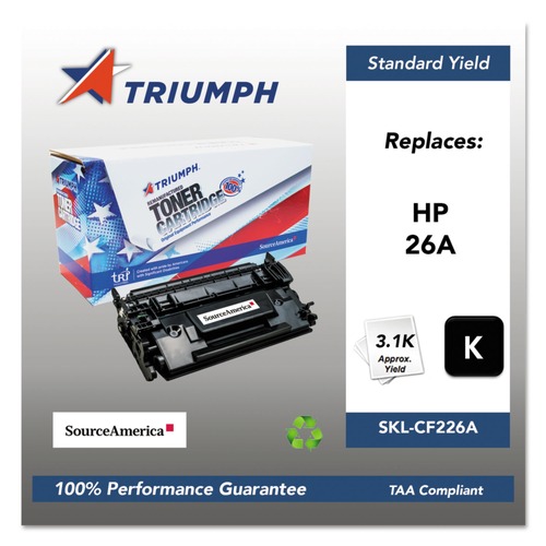 Ink & Toner | Triumph SKL-CF226A 751000NSH1587 CF226A (26A) Remanufactured 3,100 Page-Yield Toner - Black image number 0