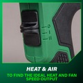 Heat Guns | Metabo HPT RH18DAQ4M 18V MultiVolt Compact Lithium-Ion Cordless Heat Gun (Tool Only) image number 6