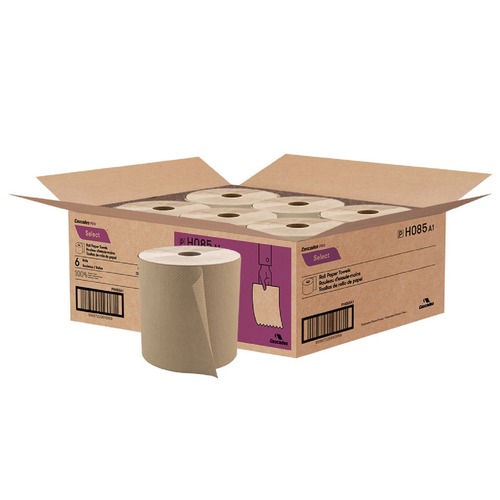 Paper Towels and Napkins | Cascades PRO H085 7.9 in. x 800 ft. 1-Ply Select Roll Paper Towels - Natural (6/Carton) image number 0