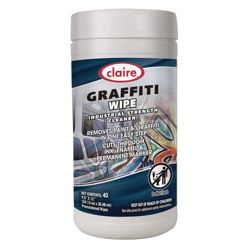 Office Jansan | Claire 1000002536 12 in. x 9.5 in. 1-Ply Graffiti Wipe - Mild Scent Purple (6/Carton) image number 0