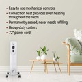 Portable Heaters | Vision Air 1VAHL22M 1500/900/600 Watts 22 in. Oil-Filled Heater image number 4