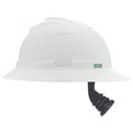  | MSA 10215837 V-Gard C1 Fas-Trac III Full Brim Non-Vented Hard Hat - White image number 3