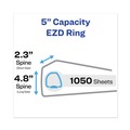  | Avery 79816 3 Locking One Touch EZD Rings 5 in. Capacity 11 in. x 8.5 in. Heavy-Duty View Binder with DuraHinge - Purple image number 3