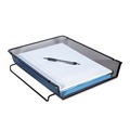 Office Jansan | Universal UNV20004 Deluxe Mesh Stackable Front Load Tray - Letter Size Files, Black image number 1