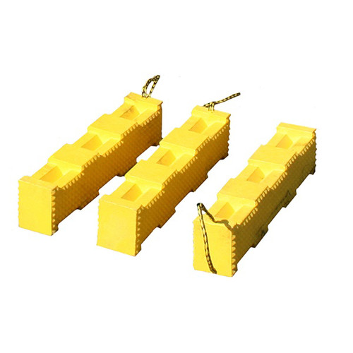 Jack Stands | AME International 15220 Super Stacker Cribbing Block 4 in. x 4 in. x 18 in. (Yellow) image number 0