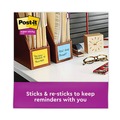 Office Jansan | 3M R330-10SSAN 3 in. x 3 in. Pop-Up Note Refill - Assorted (90 Sheets/Pad, 10 Pads/Pack) image number 3