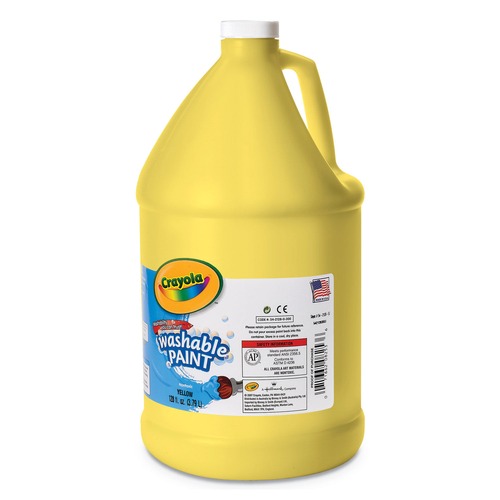Office Jansan | Crayola 542128034 1 gal. Bottle Washable Paint - Yellow image number 0