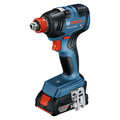 Impact Drivers | Bosch GDX18V-1800B12 18V Brushless Lithium-Ion 1/4 in. and 1/2 in. Cordless Bit/Socket Impact Driver/Wrench Kit (2 Ah) image number 1