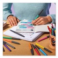 Office Jansan | Paper Mate 2134319 Medium 0.7 mm Stick Flair Metallic Porous Point Pen - Assorted Ink and Barrel Colors (8/Pack) image number 5