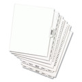 Dividers & Tabs | Avery 11923 11 in. x 8.5 in. 10-Tabs, 13-Title Tabs Preprinted Legal Exhibit Side Tab Index Dividers - White (25/Pack) image number 1