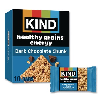 KIND 1.4 oz Healthy Grains Energy Bars - Dark Chocolate Chunk (10/Box)