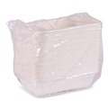 Food Trays, Containers, and Lids | Eco-Products EP-SCRC32NFA WorldView Vanguard 32 oz. 4.71 in. x 7.01 in. x 1.04 in. Sugarcane Fiber Rectangular Container - White (400/Carton) image number 1